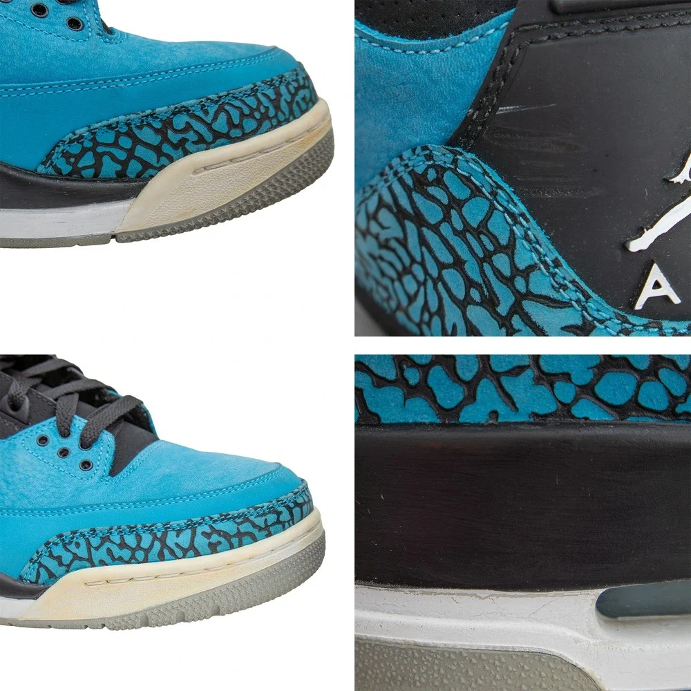 Nike Air Jordan 3 Retro Powder Blue 136064-406 Men's Size US 10.5 UK 9.5 EU 44.5